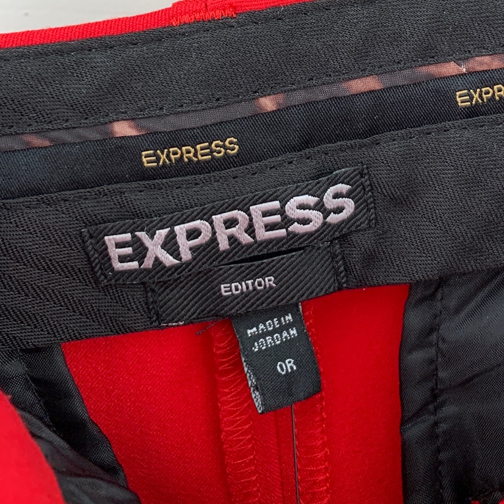 Red Express Editor Pants - Picture 5 of 8